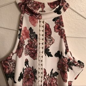 Floral Peplum top